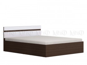 Ким кровать 1,6 (Венге/белый глянец) в Сосновоборске - sosnovoborsk.katalogmebeli.com | фото