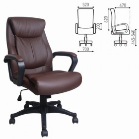 Кресло офисное BRABIX Enter EX-511 (коричневый) в Сосновоборске - sosnovoborsk.katalogmebeli.com | фото