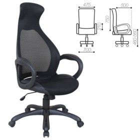 Кресло офисное BRABIX Genesis EX-517 (черное) в Сосновоборске - sosnovoborsk.katalogmebeli.com | фото