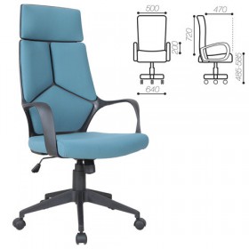 Кресло офисное BRABIX Prime EX-515 (голубая ткань) в Сосновоборске - sosnovoborsk.katalogmebeli.com | фото
