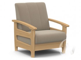 Кресло для отдыха Омега (бук лак/CATANIA LATTE) в Сосновоборске - sosnovoborsk.katalogmebeli.com | фото