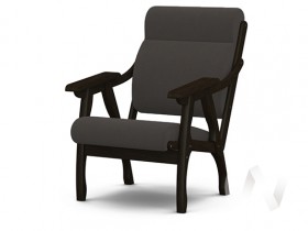Кресло Вега-10 (венге лак/ULTRA GRAFIT) в Сосновоборске - sosnovoborsk.katalogmebeli.com | фото 1