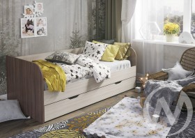 Кровать детская Балли 2-х уровневая (шимо темный/шимо светлый) в Сосновоборске - sosnovoborsk.katalogmebeli.com | фото