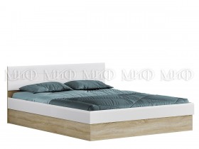 Кровать с подъемным механизмом 1,4 спальня Фортуна (Дуб сонома/белый глянец) в Сосновоборске - sosnovoborsk.katalogmebeli.com | фото