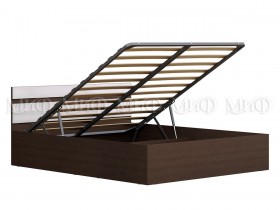 Кровать с подъемным механизмом Нэнси 1,6м (Венге/Белый глянец) в Сосновоборске - sosnovoborsk.katalogmebeli.com | фото