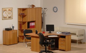 Мебель для персонала Рубин 42 Светлый миланский орех в Сосновоборске - sosnovoborsk.katalogmebeli.com | фото 2
