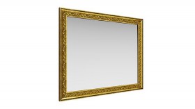 Зеркало навесное "Айрум"/(дуб кальяри / профиль: золото с орнаментом) в Сосновоборске - sosnovoborsk.katalogmebeli.com | фото